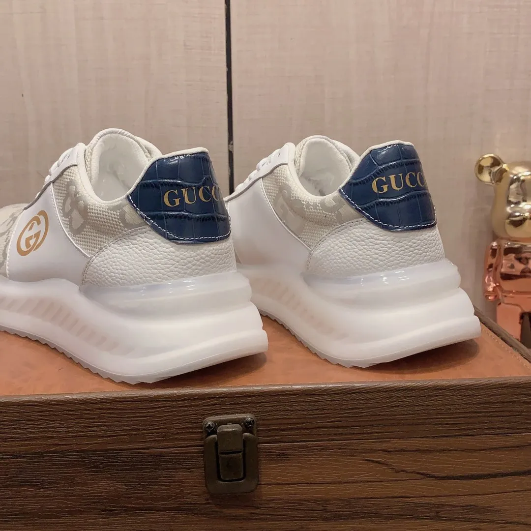 Men's men's shoes💰460💰💰🎩🎩[Lightning][Lightning] "Gucci*" The latest and most popular casual sports shoes, top brand [seduce] luxury~purchase, top~quality. [Strong] The upper is made of imported breathable cowhide with material ➕ breathable sheepskin feet (•) and fine workmanship. The original stylish and stylish soft rubber wear-resistant and non-slip outsole is light and comfortable on the feet. The real thing looks better when taken in real life. 413: code: 38-44, can be customized 45